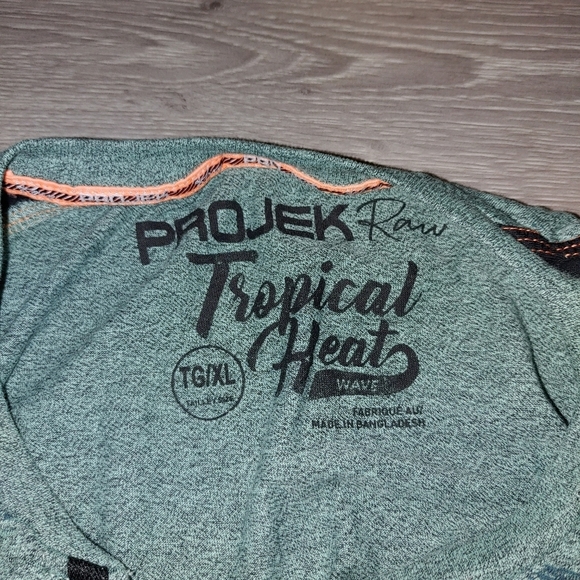 Projeck Raw Tropical Heat Wave Shirt Xl - Picture 7 of 7